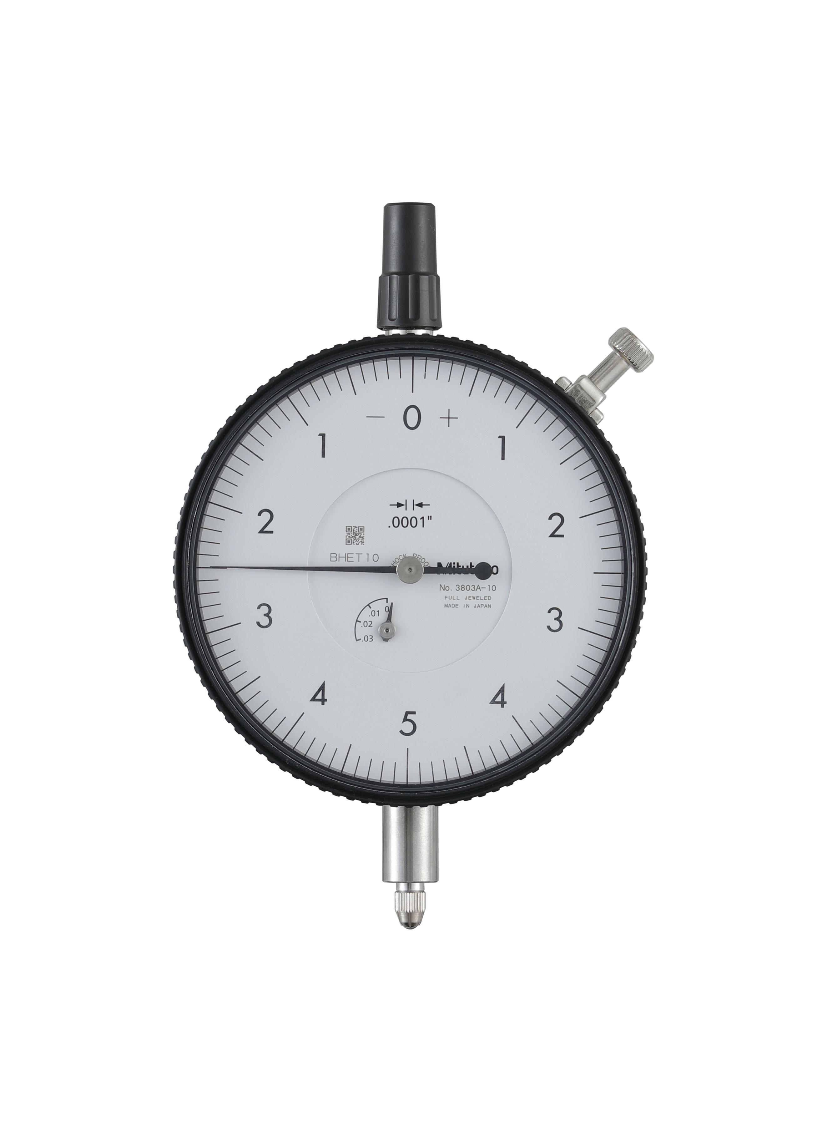 Mitutoyo, 3803A-10, DIAL INDICATOR, large dial face .0001-.025 In