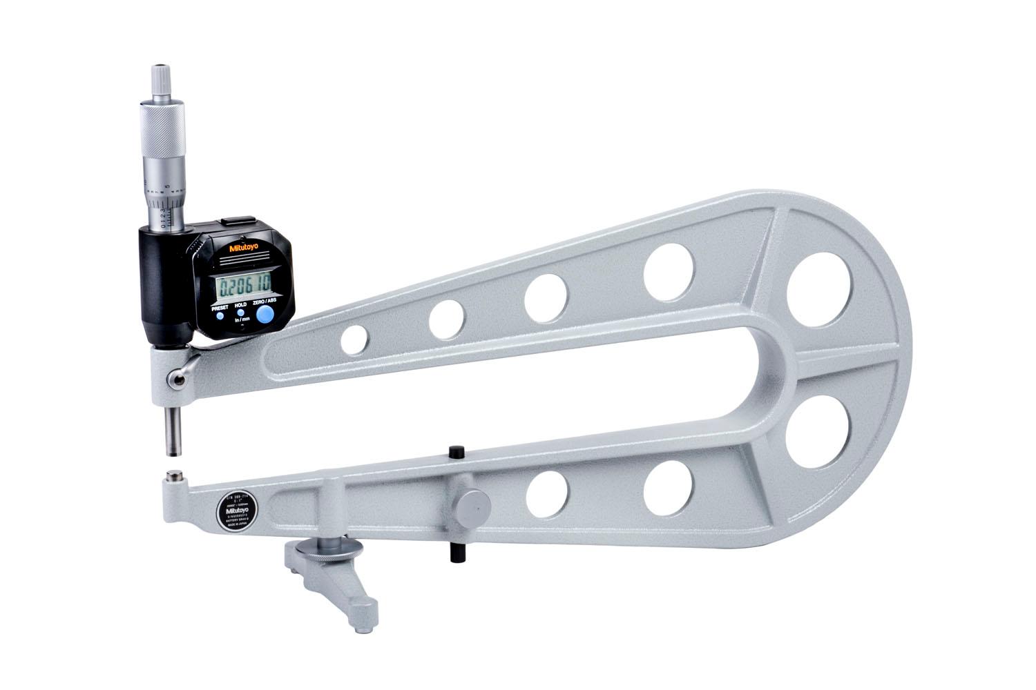 Mitutoyo, 389-714, SHEET METAL MICROMETER PMU12-1 InMB