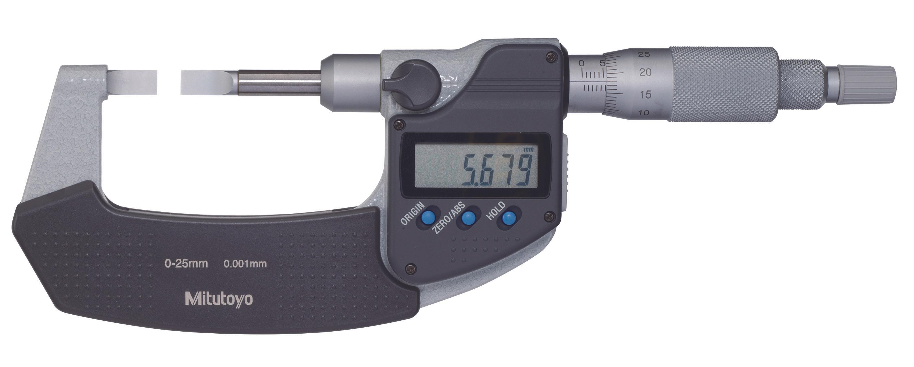 Mitutoyo, 422-230-30, MICROMETER, BLADE, TYPE A, 0-25MM, 0.001MM