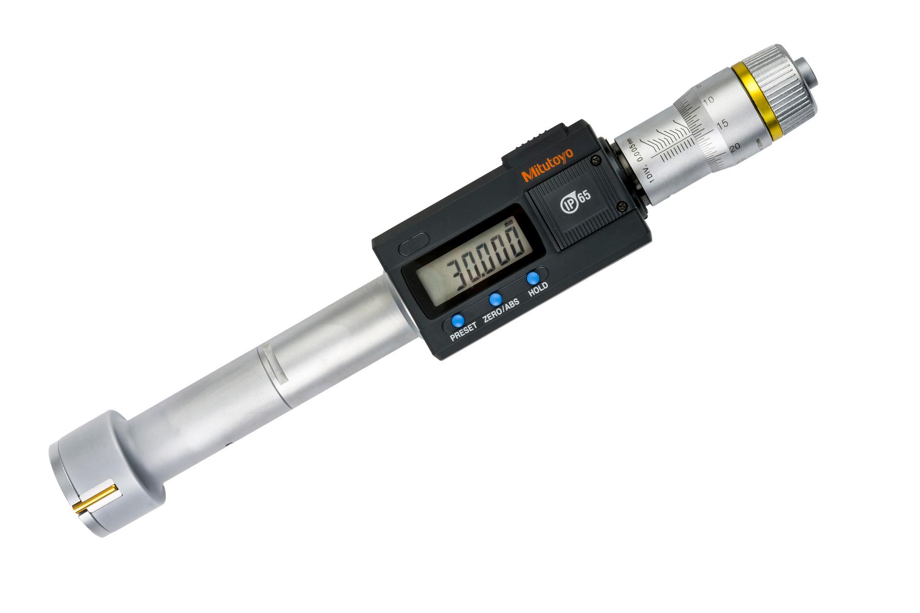 Mitutoyo, 468-168, Digimatic holtest, 3-point internal micrometer, 30-40MM, +/-3um accuracy, 04AZB108 main body assembly