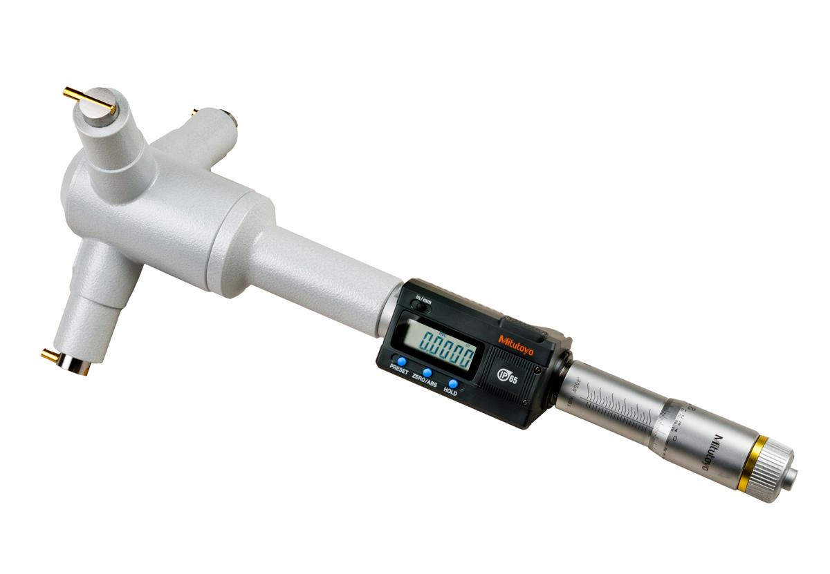 Mitutoyo, 468-276, 6-7 In/152.4-177.8mm, .0001 In/0.001mm, Digimatic Holtest, With SPC Output, Ratchet Stop