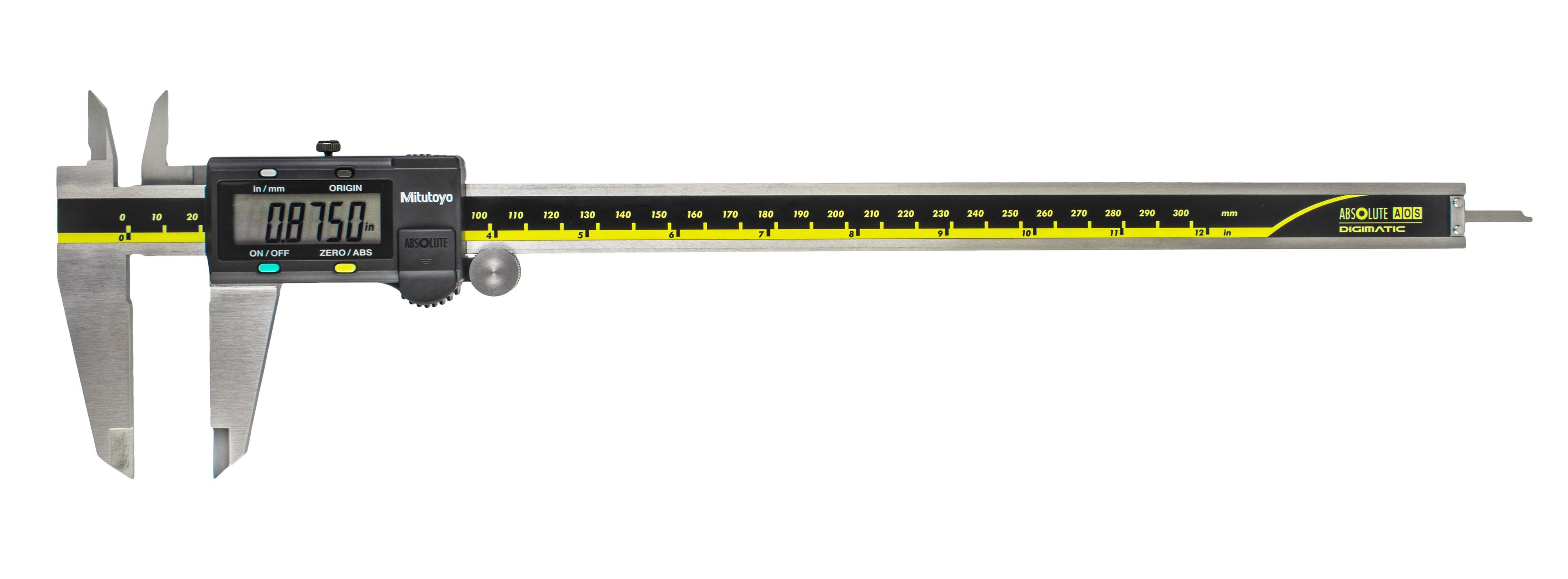 Mitutoyo, 500-173-30, 0-12 In/300mm, .0005 In/0.01mm ABSOLUTE AOS Digimatic Caliper