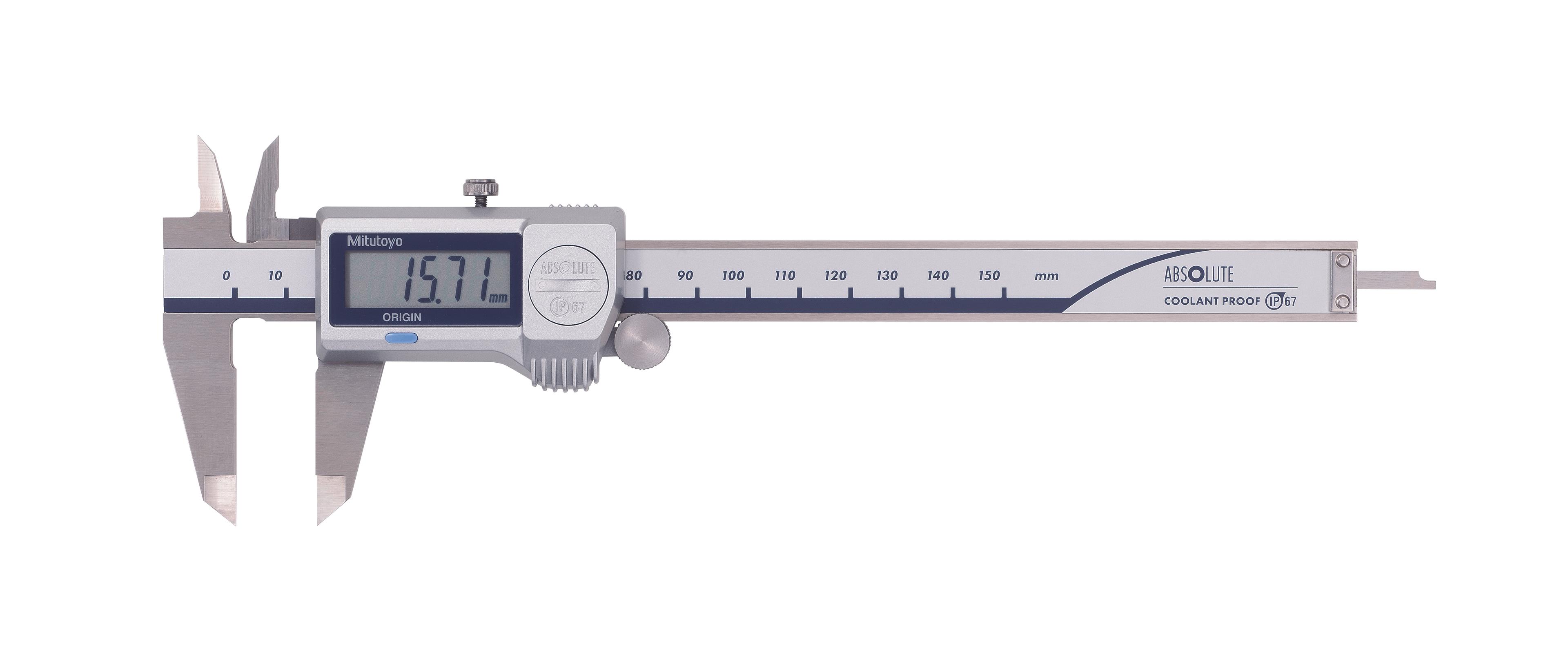 Mitutoyo, 500-702-20, 0-150mm, 0.01mm, IP67 Absolute Coolant Proof Caliper, No Output