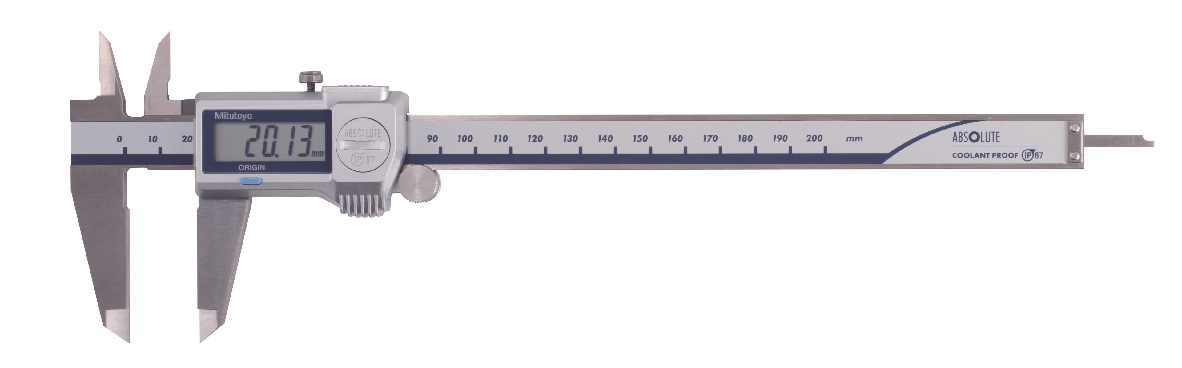 Mitutoyo, 500-713-20, CALIPER, DIGIMATIC, 0-200MM, IP67, 0.01MM, W/ SPC
