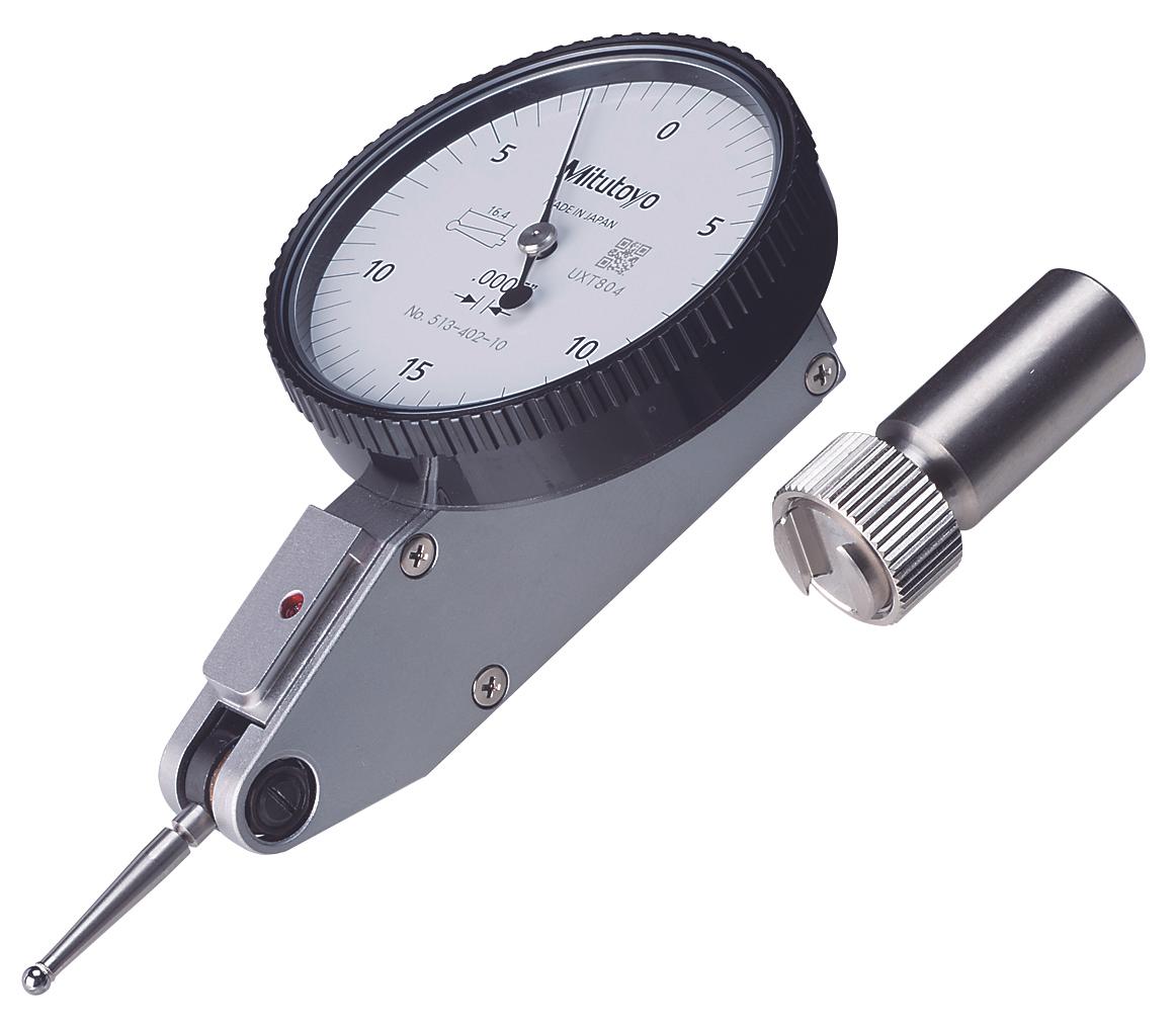 Mitutoyo, 513-402-10E, .0005 In, .03 In, Dial Test Indicator, Basic Set, 0-15-0, 3/8 In Stem, .079 In Contact Point, 19.9mm Length, Anti-Magnet, Jeweled Bearing