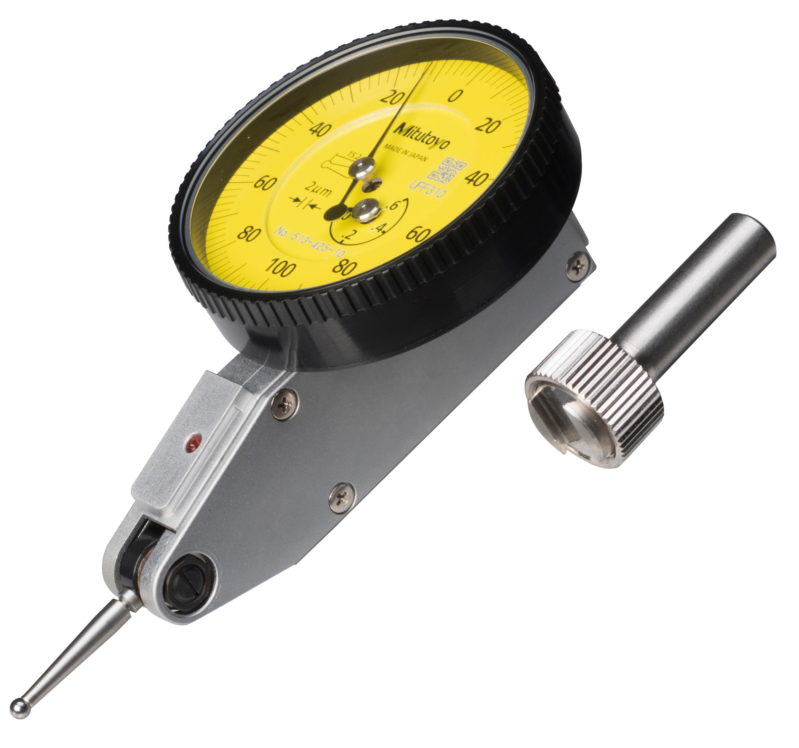 Mitutoyo, 513-425-10E, DIAL TI, BASIC SET, STANDARD, 0.6 MM, 0.002 MM GRAD, YELLOW DIAL
