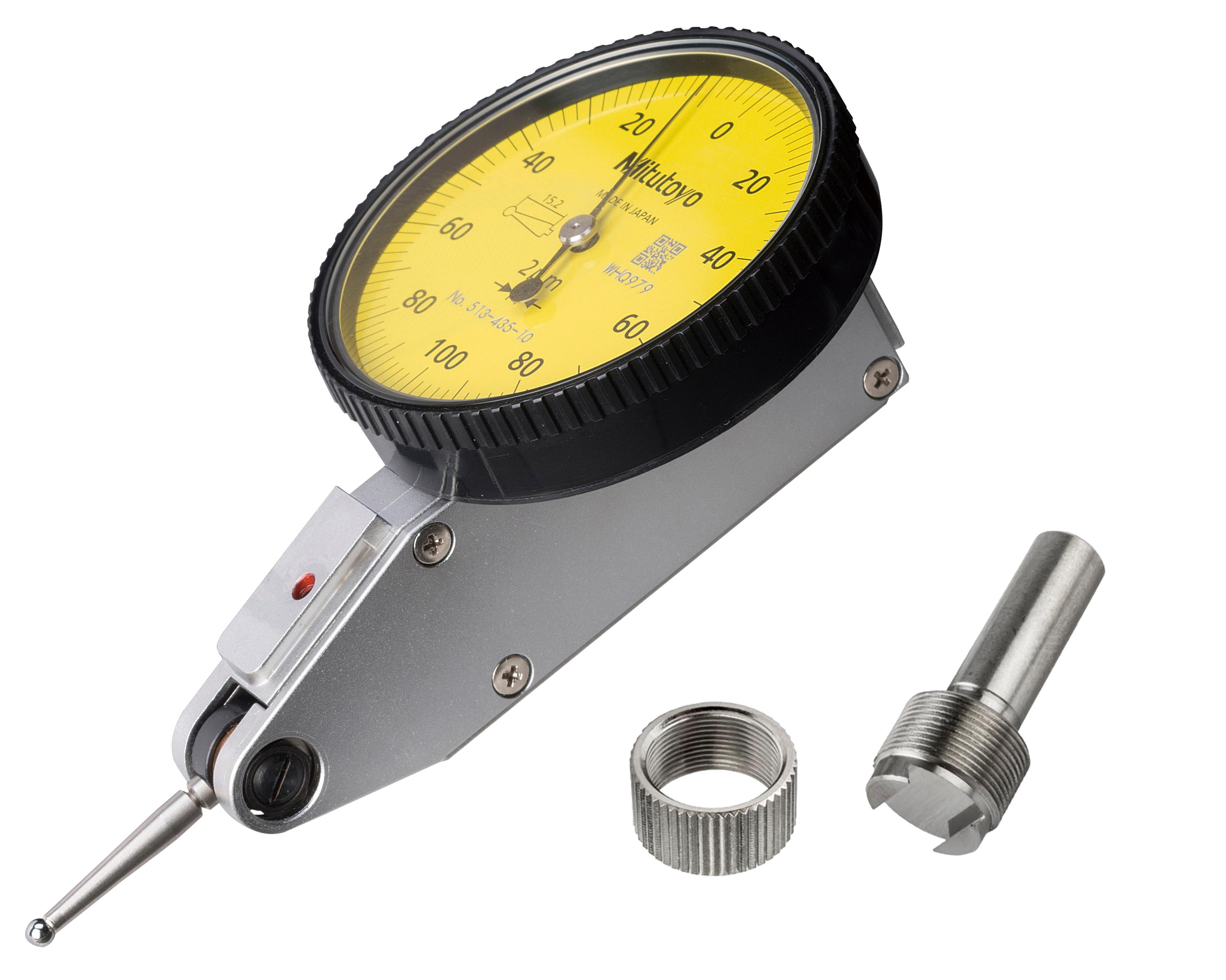 Mitutoyo, 513-435-10H, DIAL TI, STANDARD, 0.2 MM, 0.002 MM GRAD, YELLOW DIAL