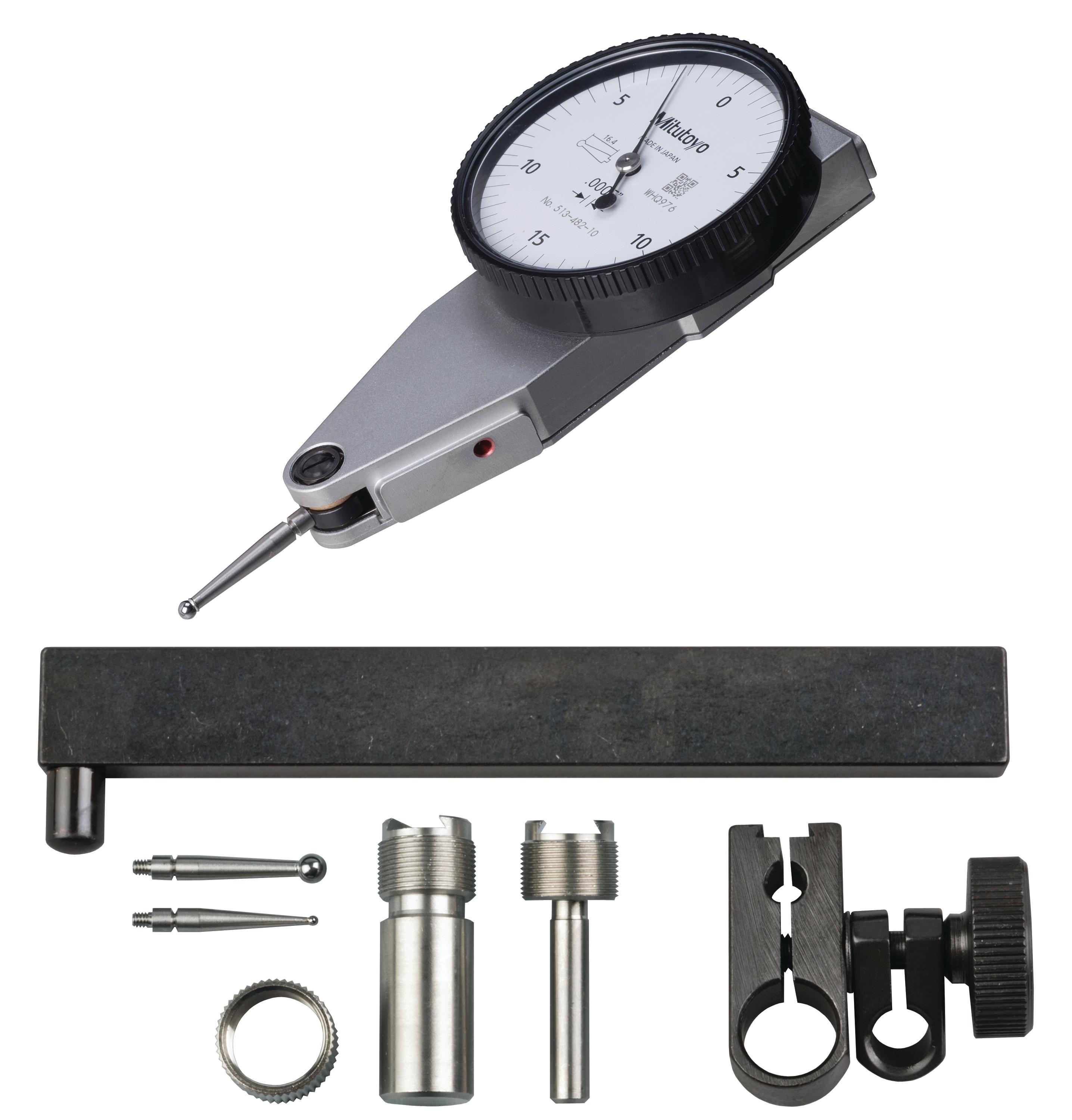 Mitutoyo, 513-482-10T, DIAL TI, FULL SET, HORIZONTAL, .03 IN, .0005 IN GRAD, WHITE DIAL