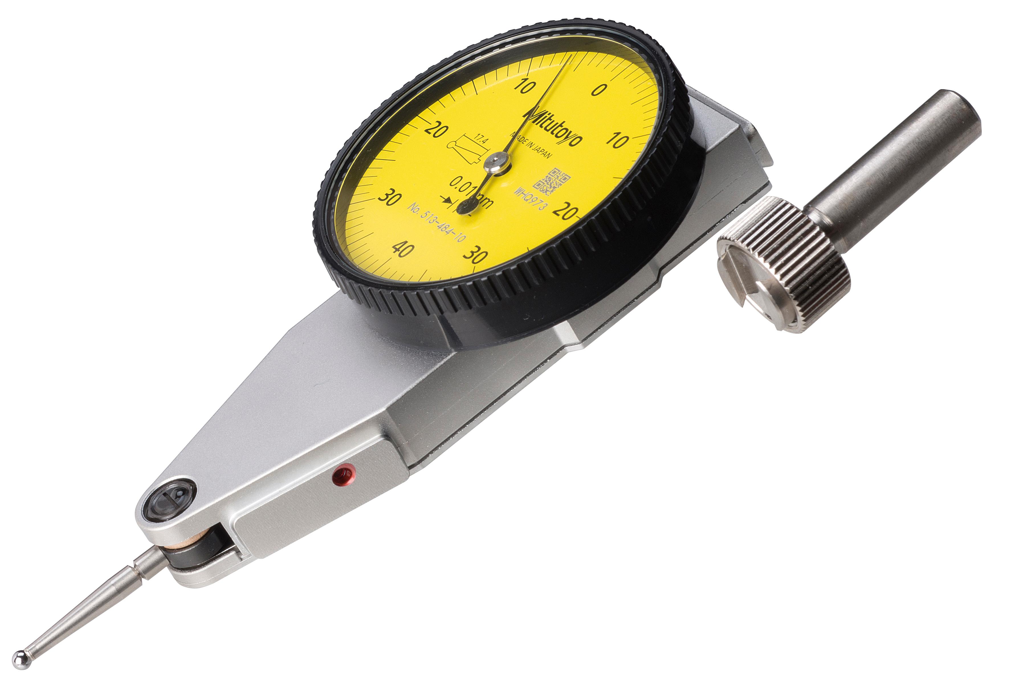 Mitutoyo, 513-484-10E, DIAL TI, BASIC SET, HORIZONTAL, 0.8 MM, 0.01 MM GRAD, YELLOW DIAL