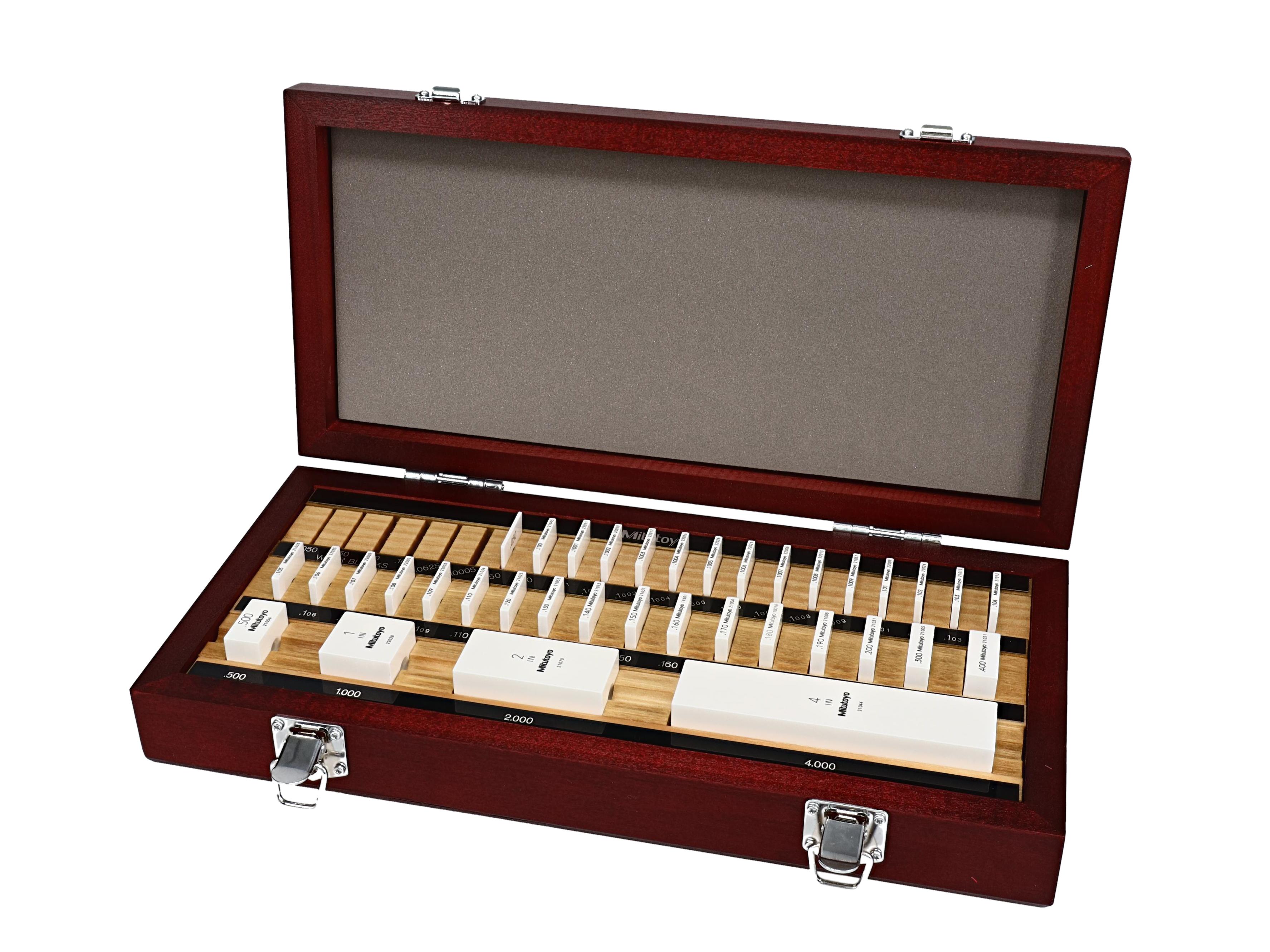 Mitutoyo, 516-222-26, 36 PC SET, IN, SQUARE, CERA, ASME 0