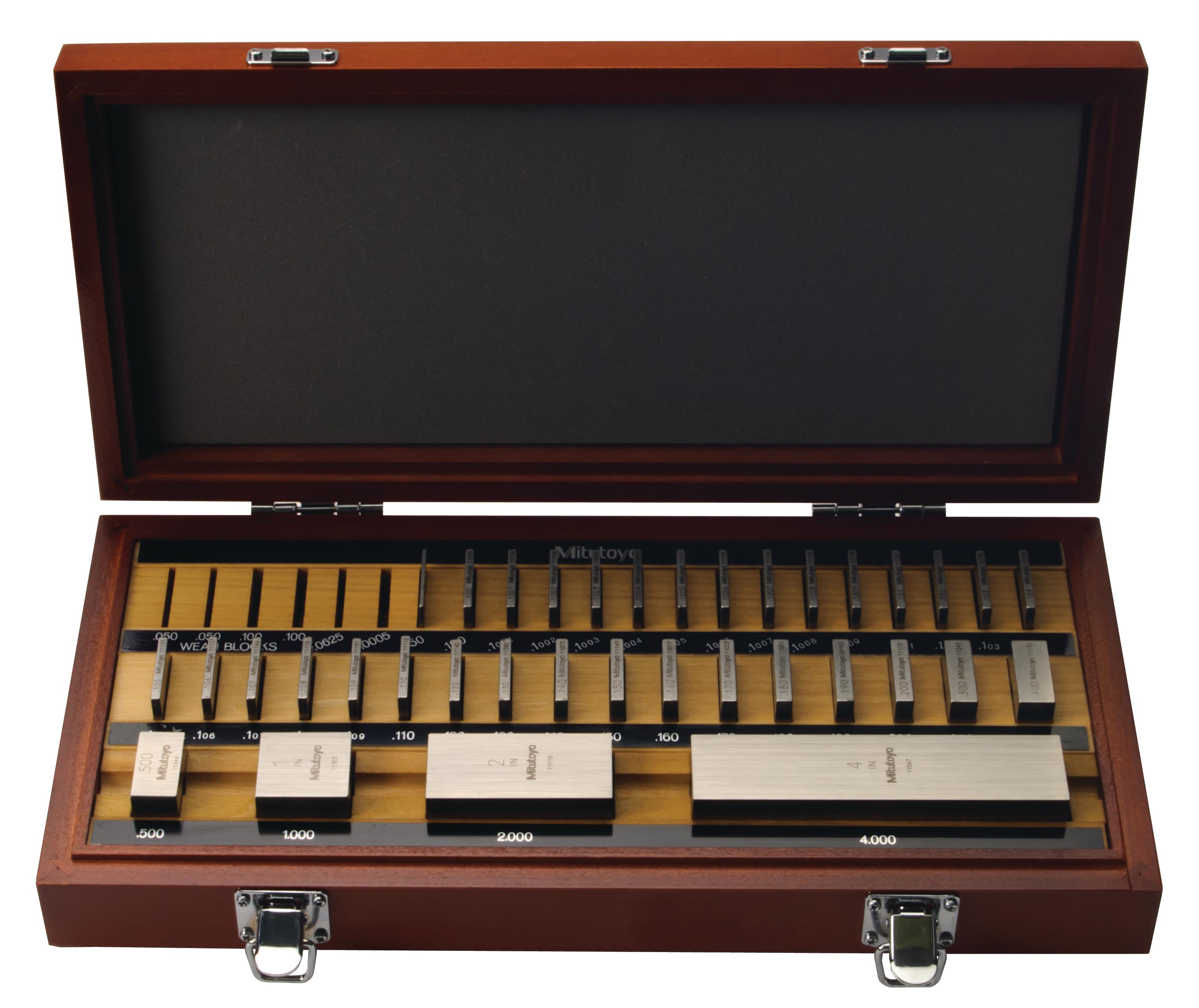 Mitutoyo, 516-423-26, 36 PC, IN, SQUARE, STEEL, AS-1