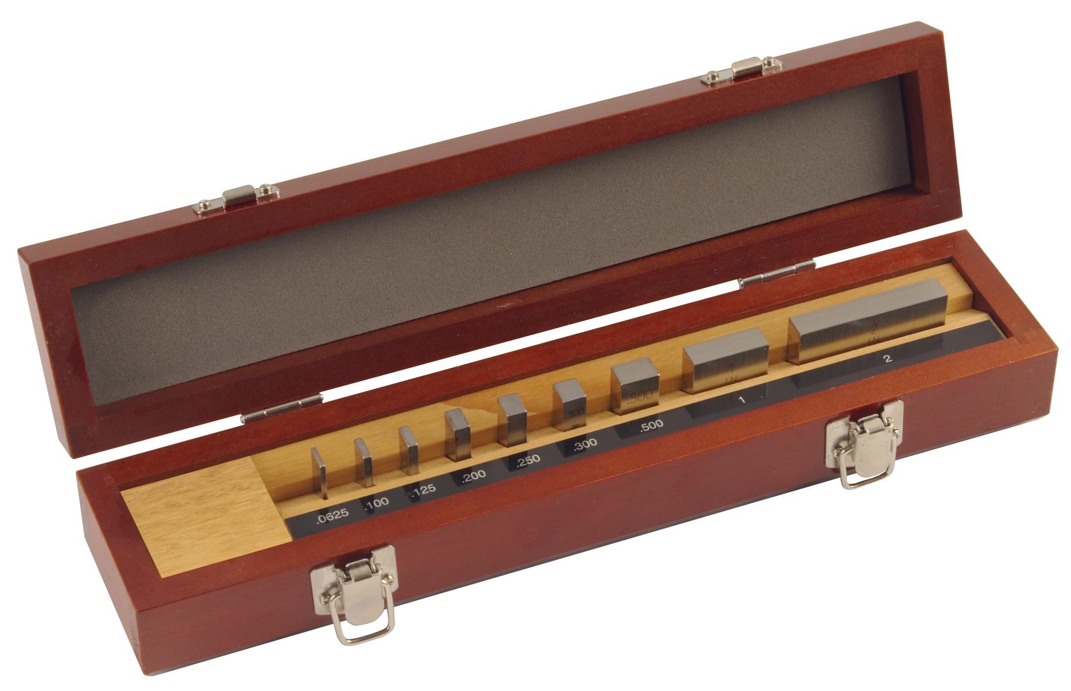 Mitutoyo, 516-935-26, Steel Micrometer Inspection Gage Block Set, Inch, 9 Blocks, AS-1