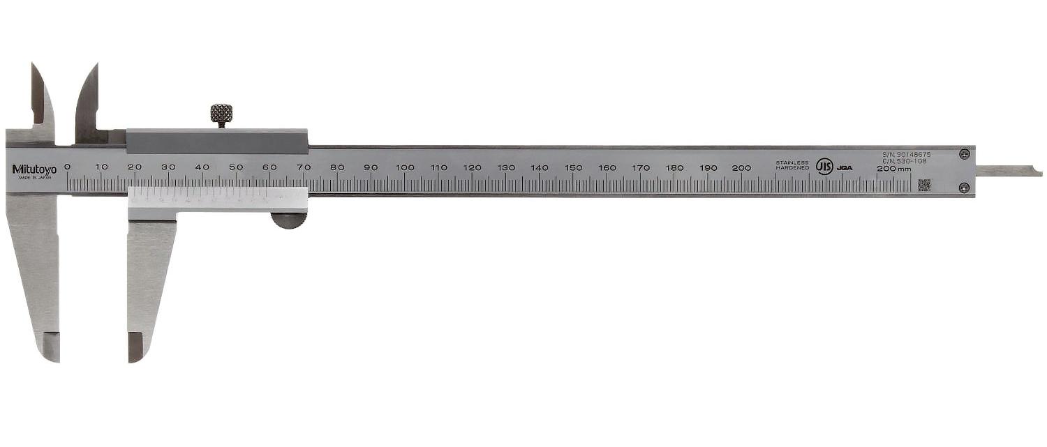 Mitutoyo, 530-108, 0-200mm, 0.05mm, Vernier Caliper
