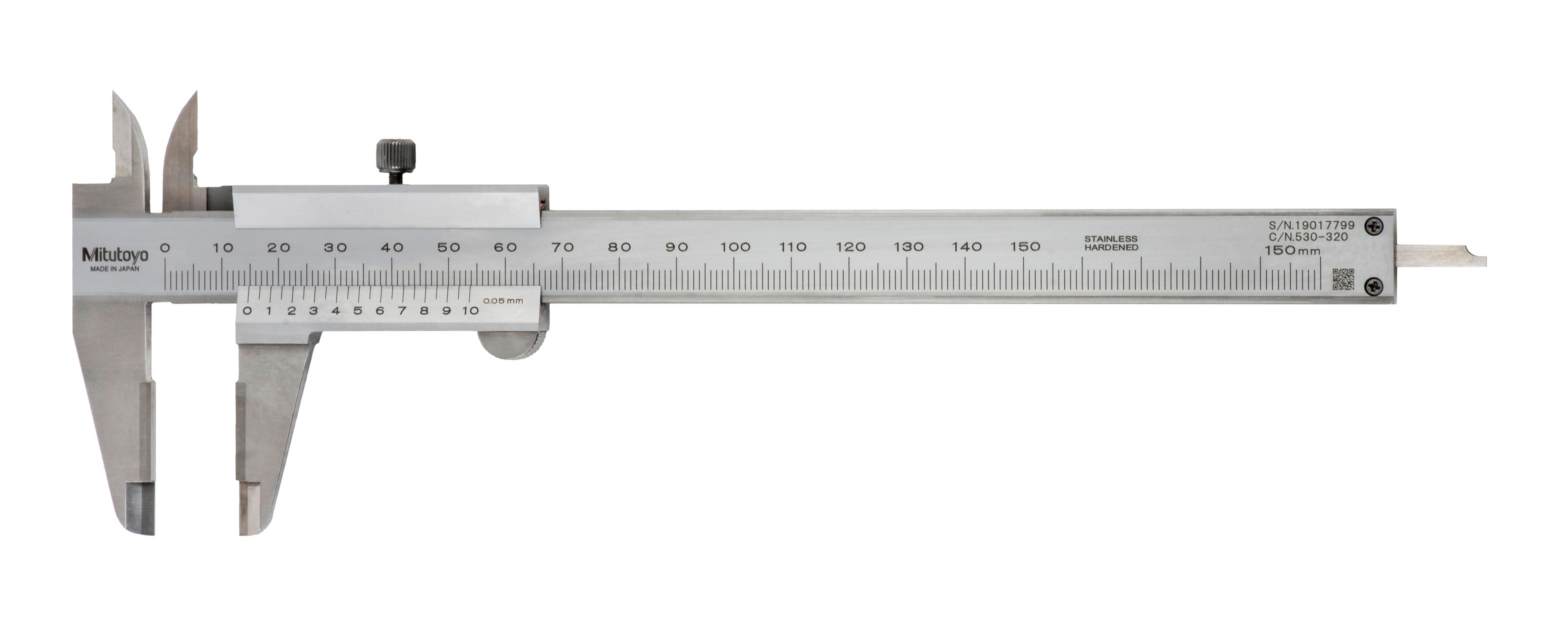 Mitutoyo, 530-320, VERNIER CAL, 150MM, OD CARBIDE JAWS