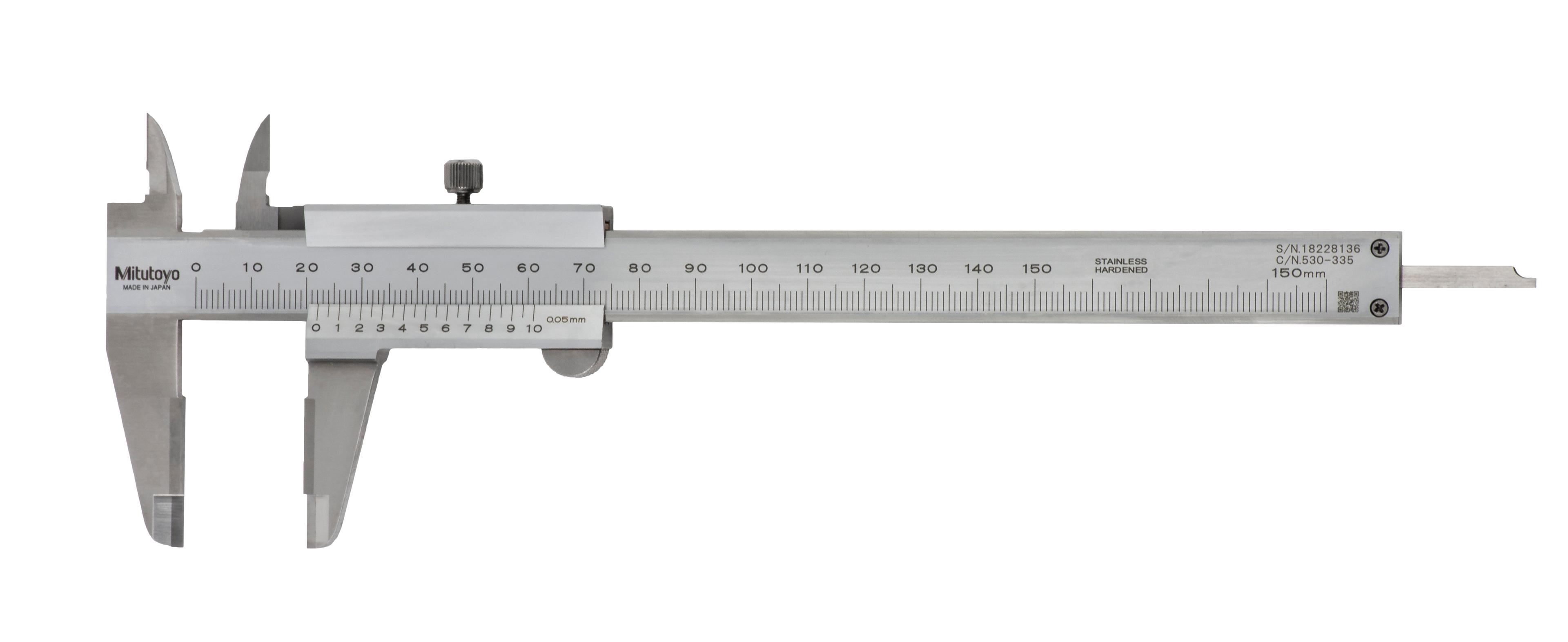 Mitutoyo, 530-335, VERNIER CAL, 150MM, OD/ID CARBIDE J