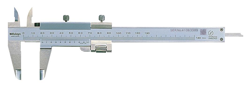 Mitutoyo, 532-101, VERNIER CALIPER, 130MM, W/ FINE ADJ