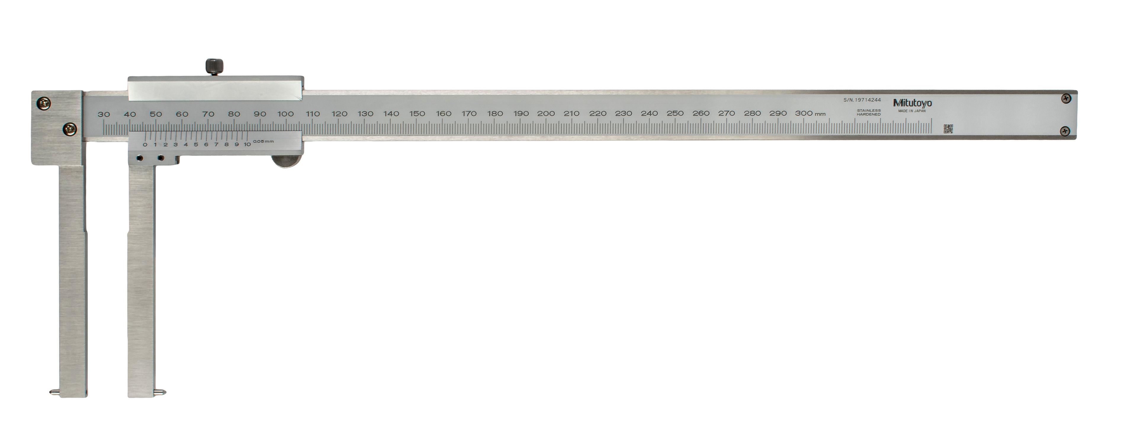 Mitutoyo, 536-147, VERNIER INSIDE TYPE CALIPER, POINT JAW TYPE, 30-300MM