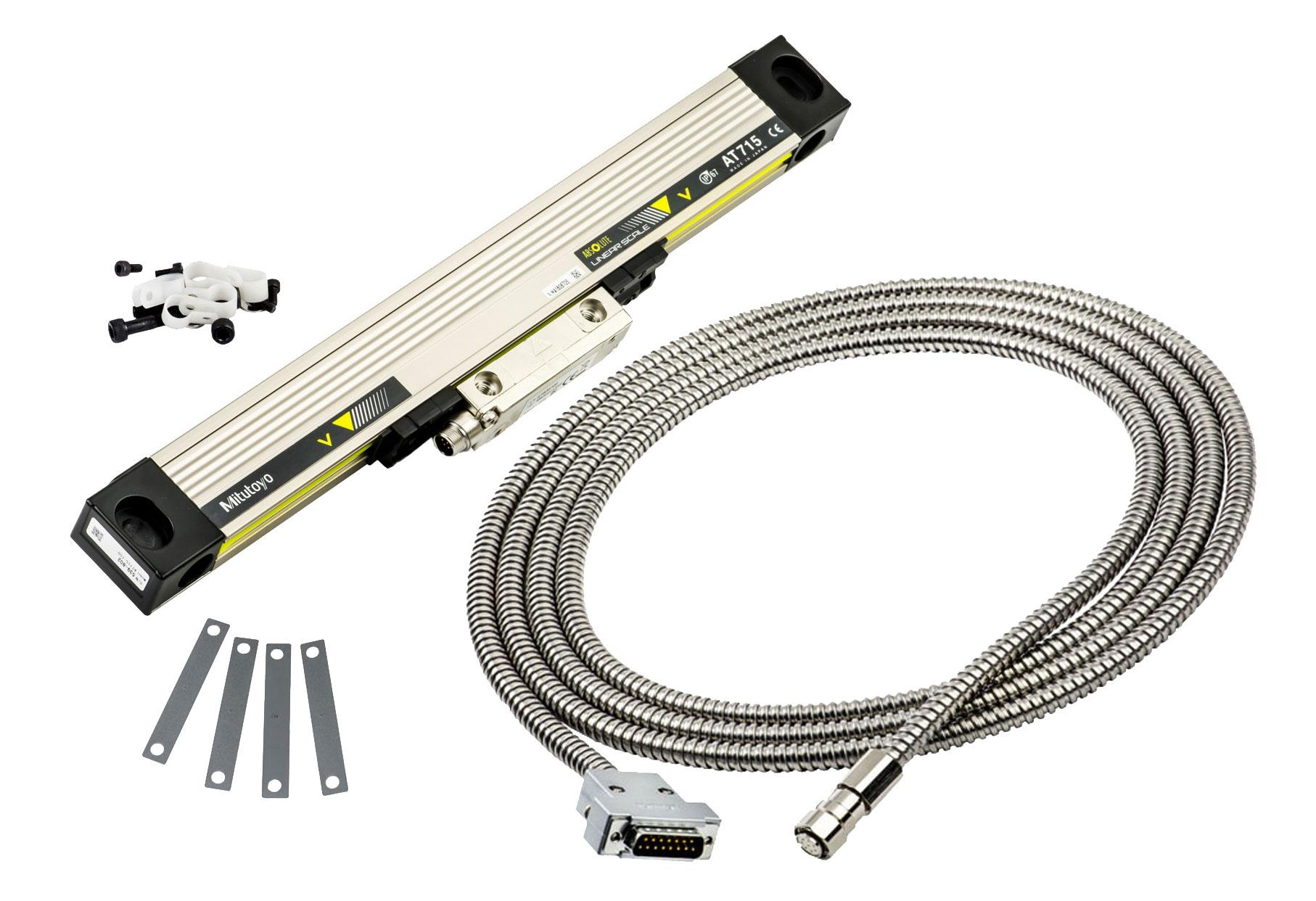 Mitutoyo, 539-802R, ABS AT715-150 Linear Scale 200mm/6 In Slim Spar Type