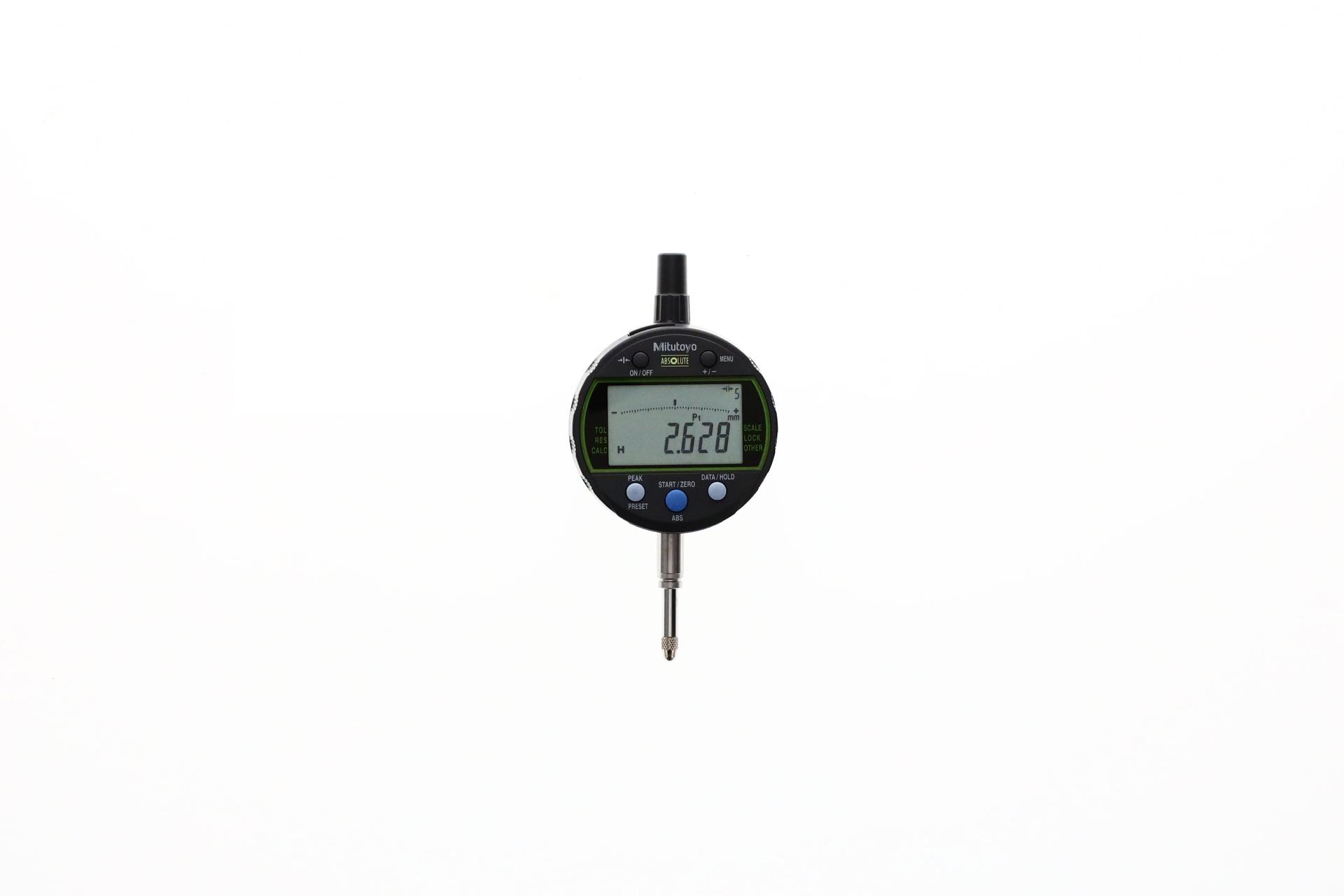 Mitutoyo, 543-300-10, PEAK HOLD TYPE INDICATOR, 12.7MM, 0.0001/0.01MM, 8MM STEM, LUG BACK