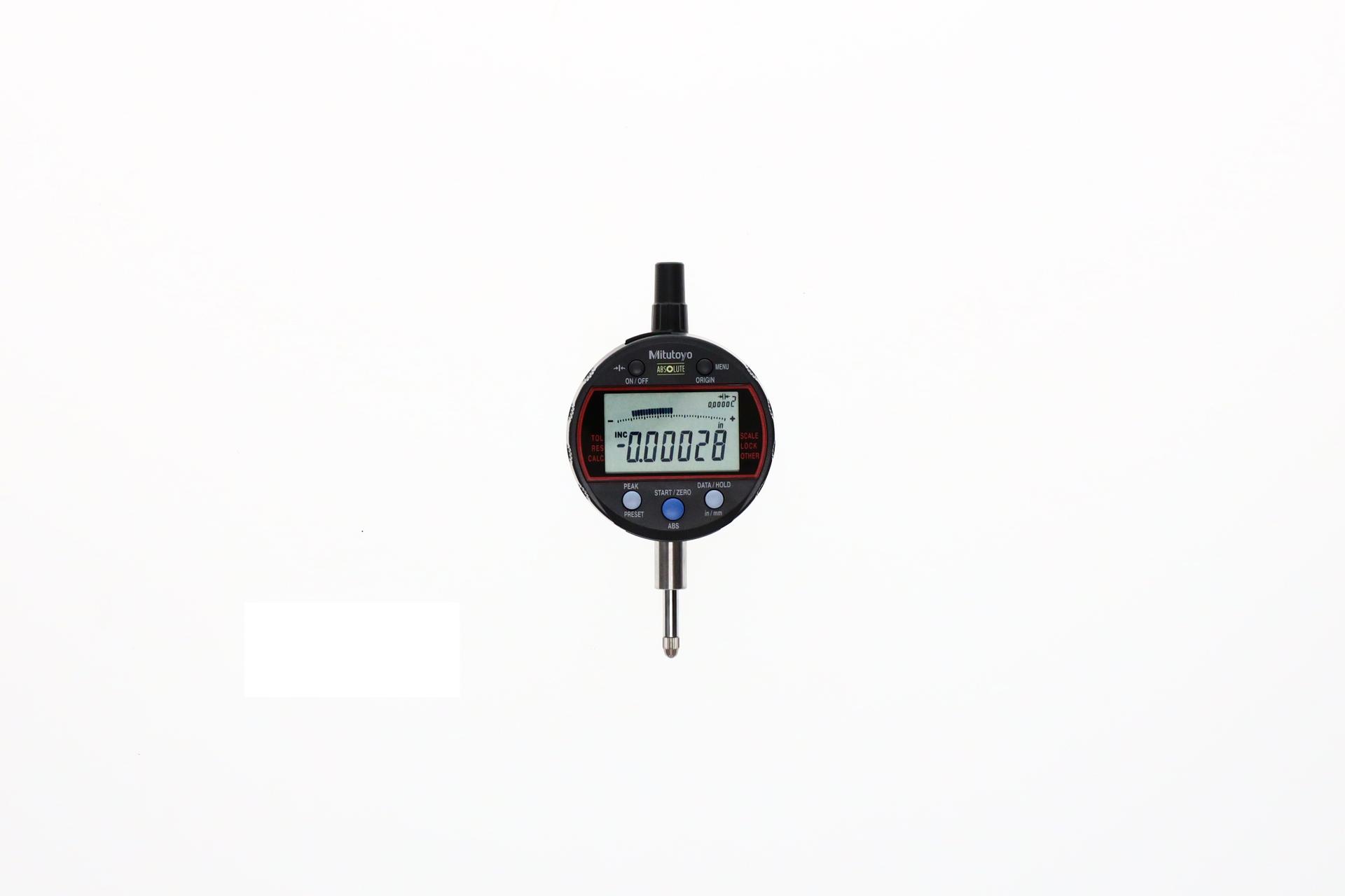 Mitutoyo, 543-342B-10, CALCULATION TYPE INDICATOR, 12.7MM/0.5", .375 STEM