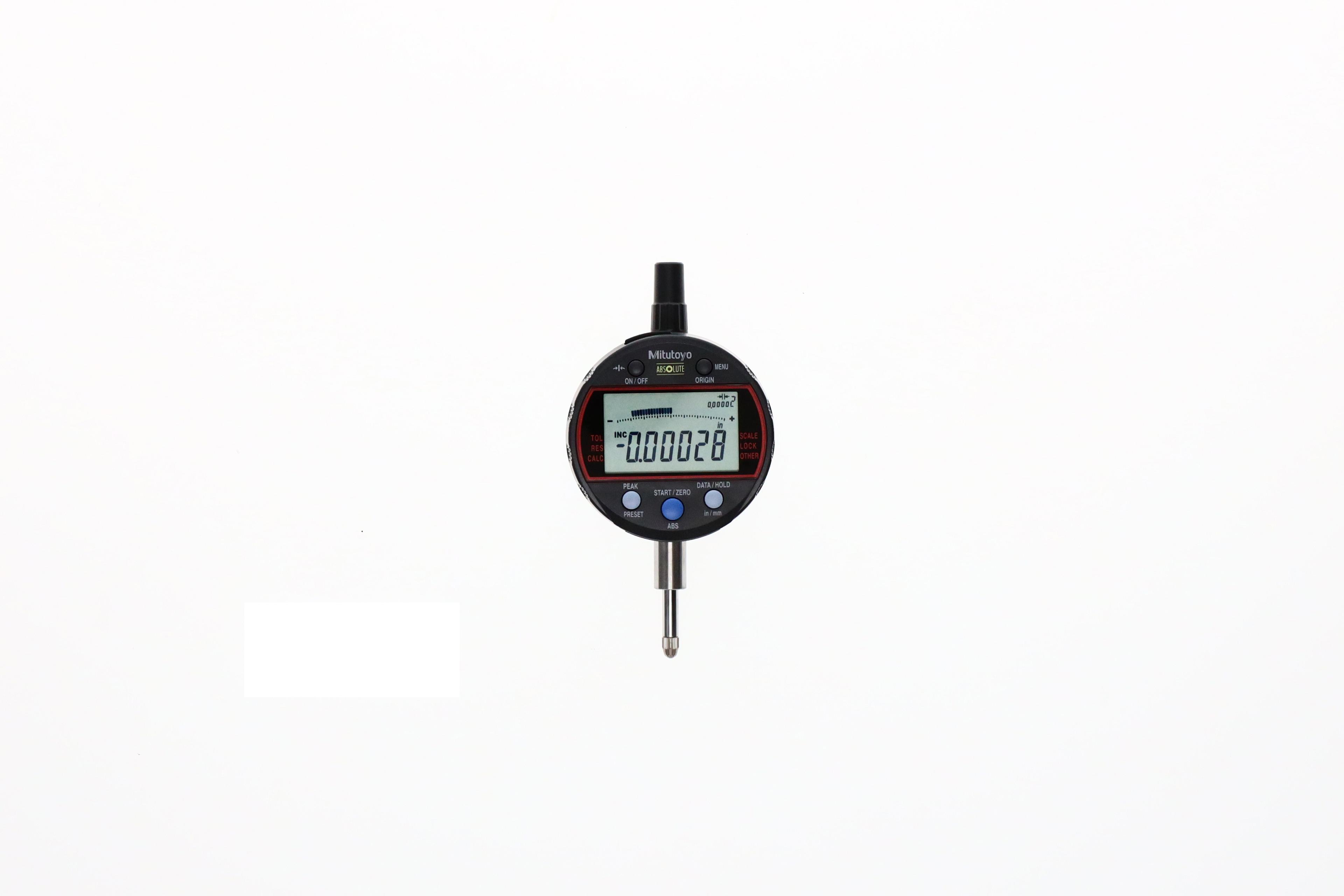 Mitutoyo, 543-342B-10, CALCULATION TYPE INDICATOR, 12.7MM/0.5", .375 STEM