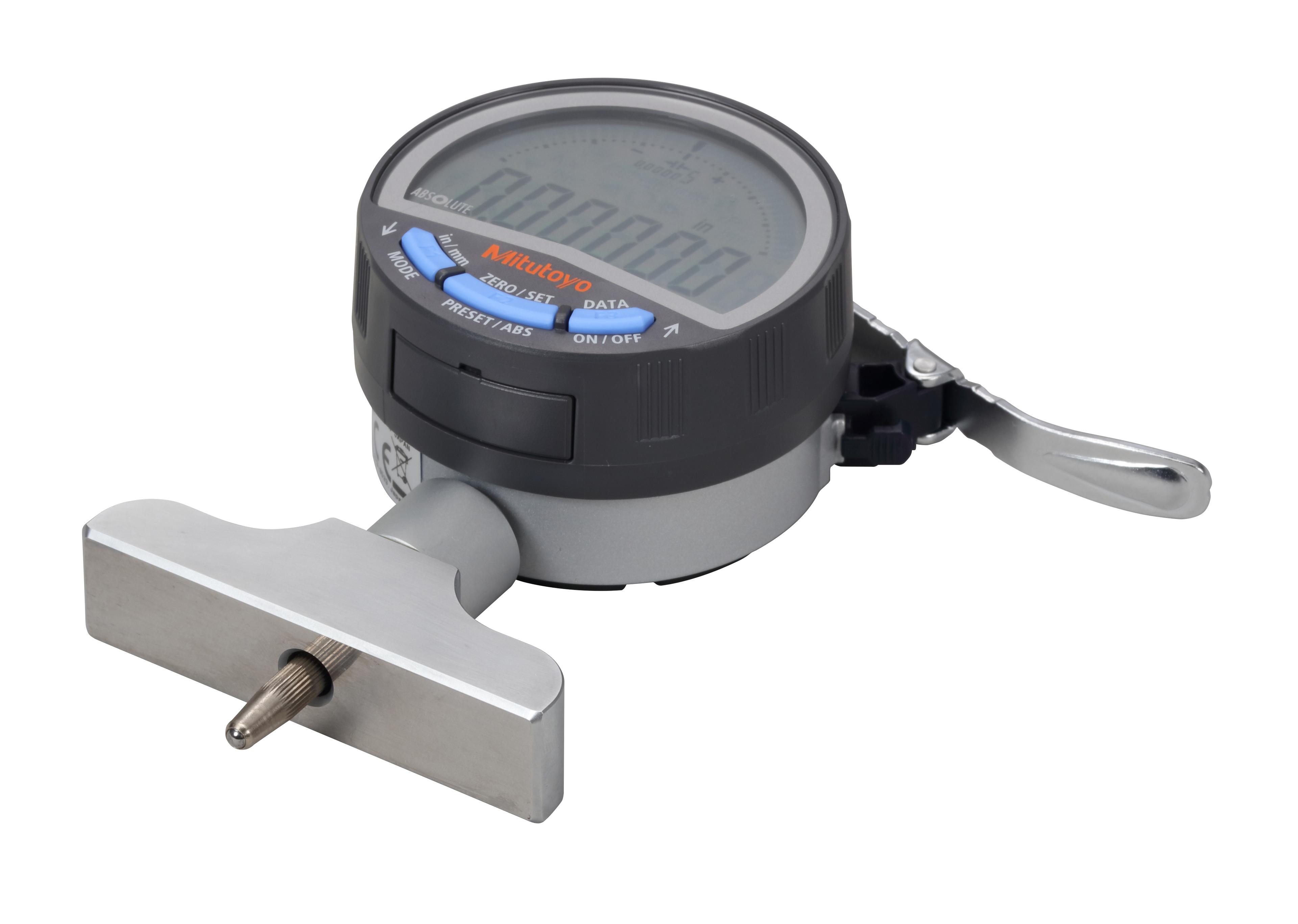 Mitutoyo, 547-257A, DIG DEPTH GAGE/IDC 0.0005, 0.001, 0.01MM, 200MM, 63.5MM BASE