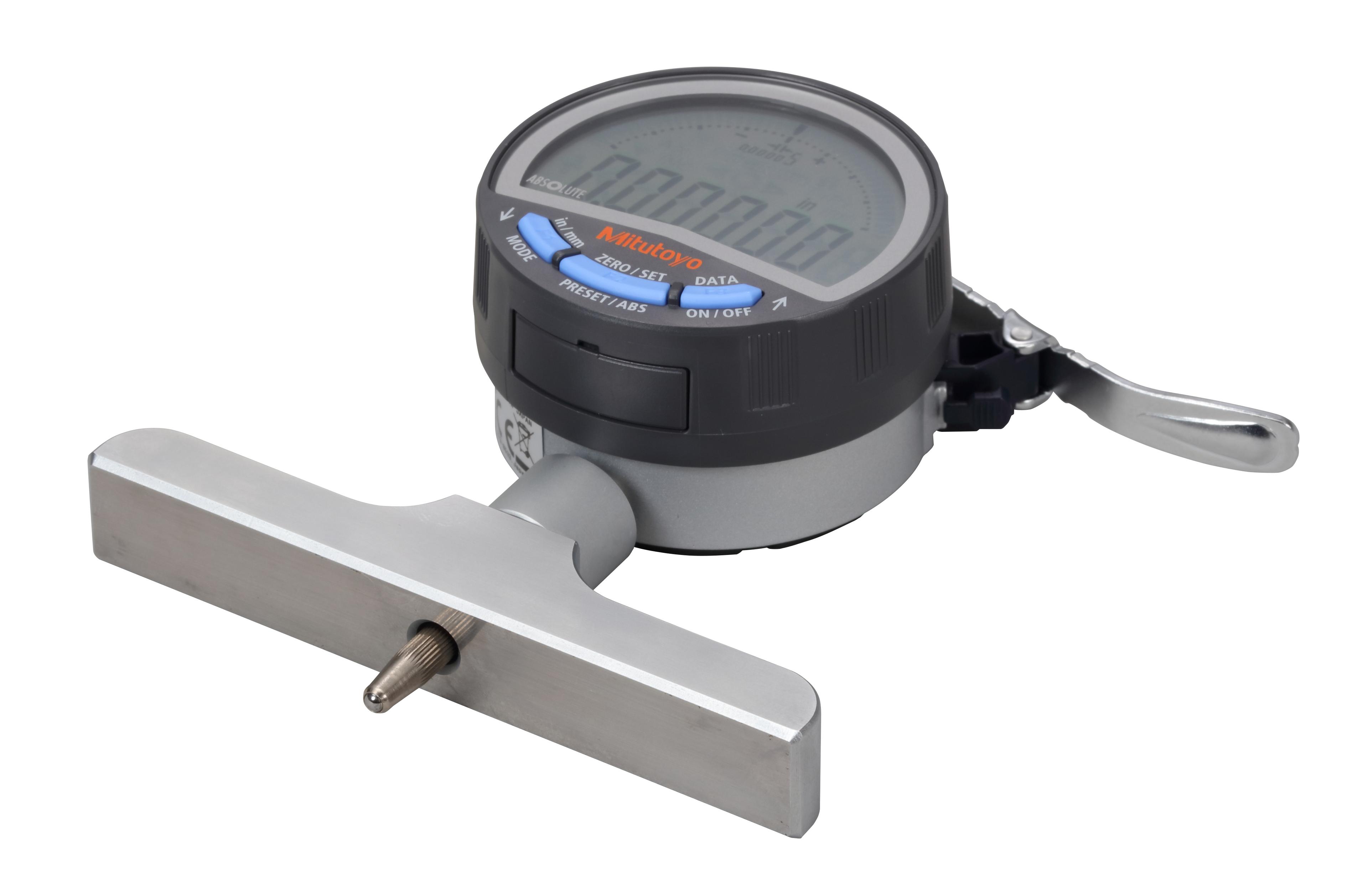 Mitutoyo, 547-258A, DIGIMATIC DEPTH GAGE/IDC112  0.0005-200MM/0.00002-0.8 IN, 101.6MM/4 IN BASE