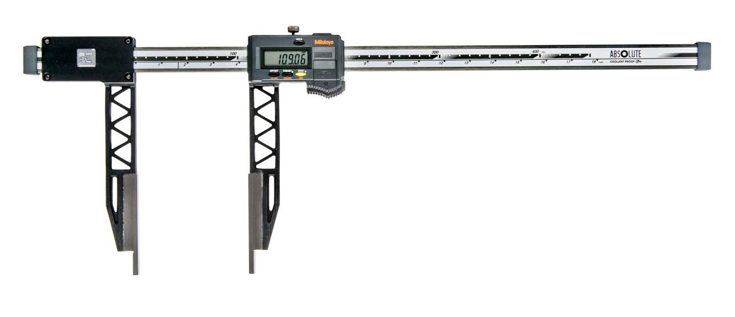 Mitutoyo, 552-160-10, DIGITAL CARBON FIBER CALIPER CFC-18 InGL, LONG JAW 7.9 In