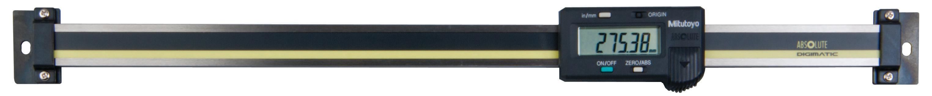 Mitutoyo, 572-213-10, 0-12 In/0-300mm, .0005 In/0.01mm Horizontal Digimatic Scale Unit, With SPC Data Output