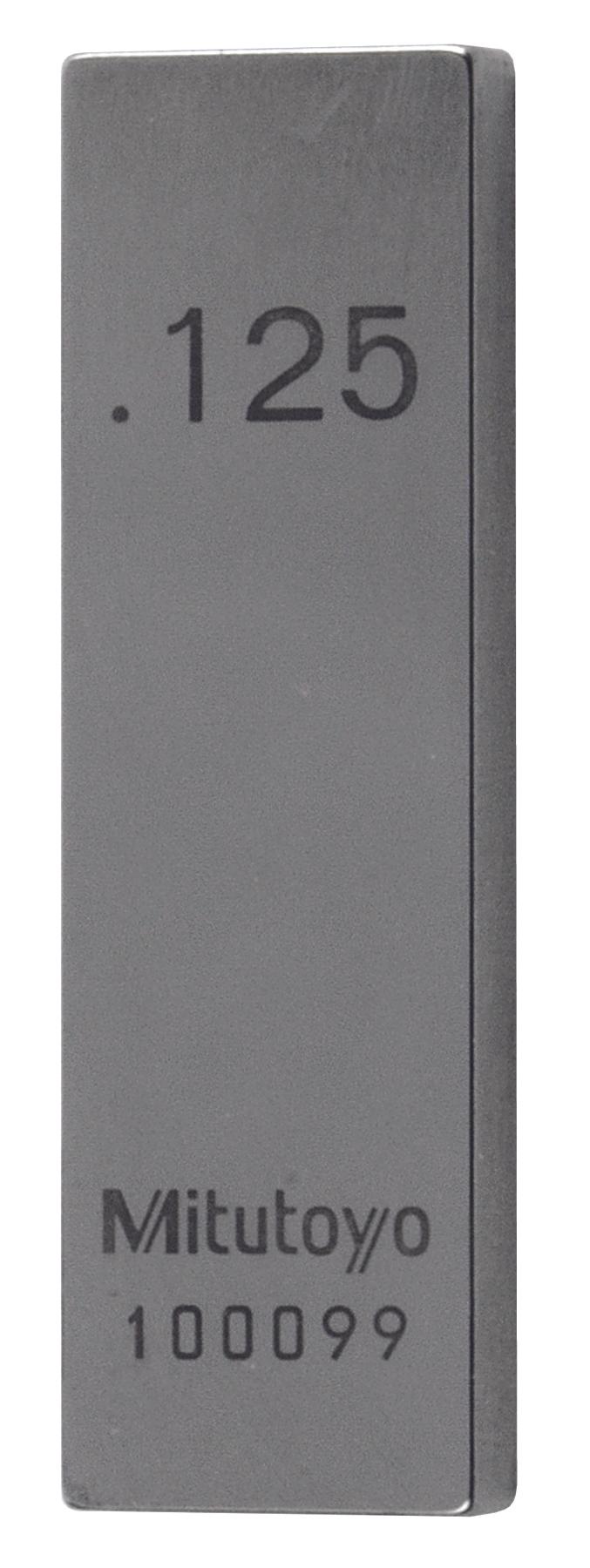 Mitutoyo, 611165-531, .125 In, Rectangular, Steel, Gage Block, ASME 0