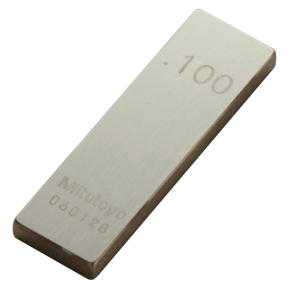 Mitutoyo, 611191-531, .100 In, Rectangular, Steel, Gage Block, ASME 0