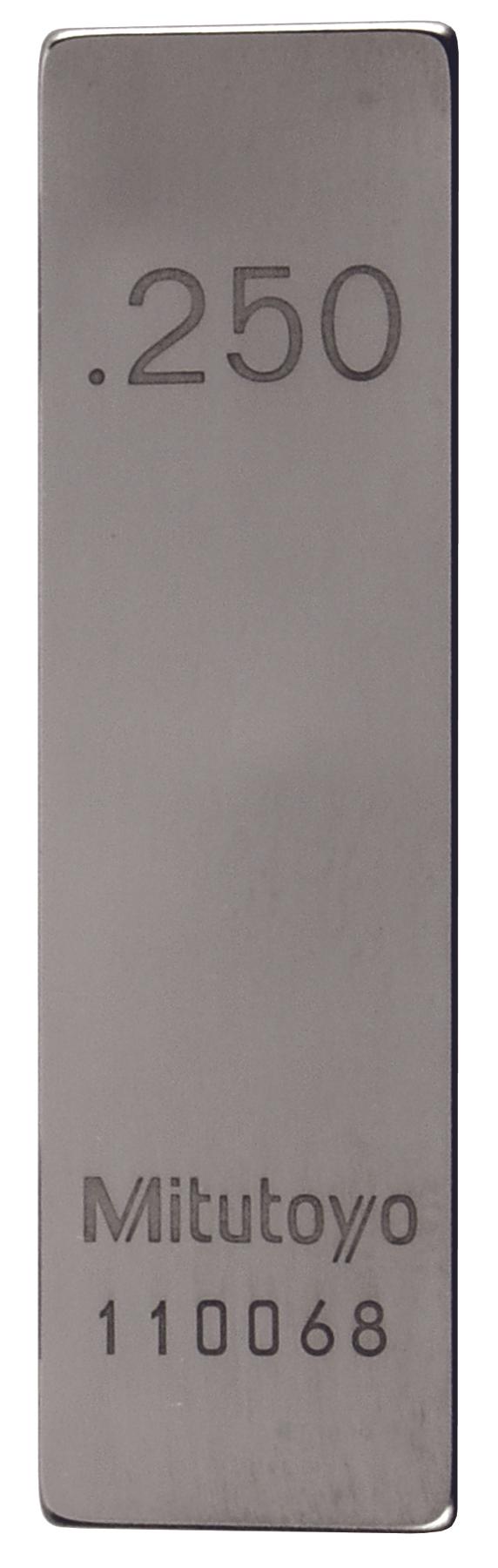 Mitutoyo, 611212-531, .25 In, Rectangular, Steel, Gage Block, ASME 0