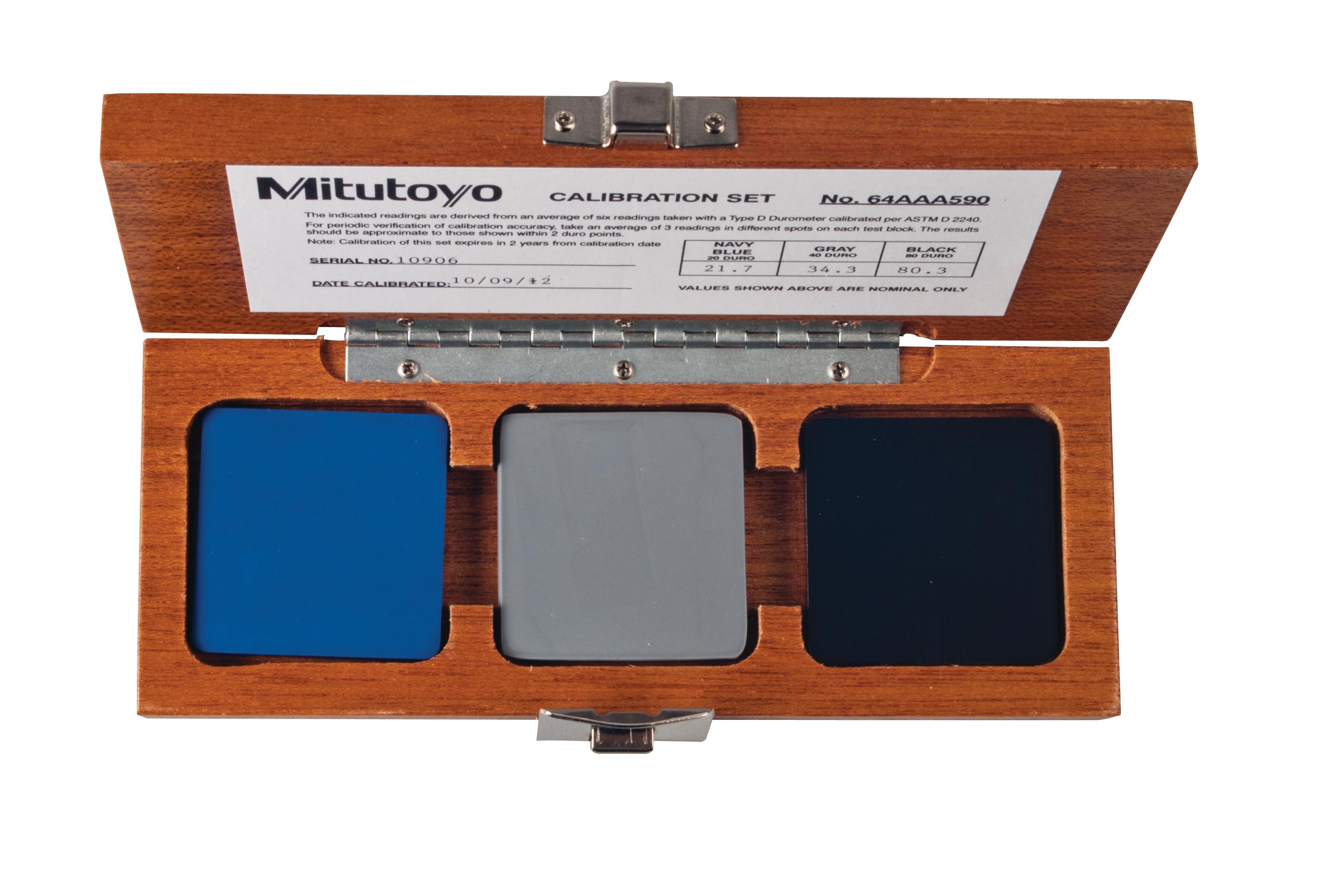 Mitutoyo, 64AAA590, DUROMETER TEST BLOCK SET(D)