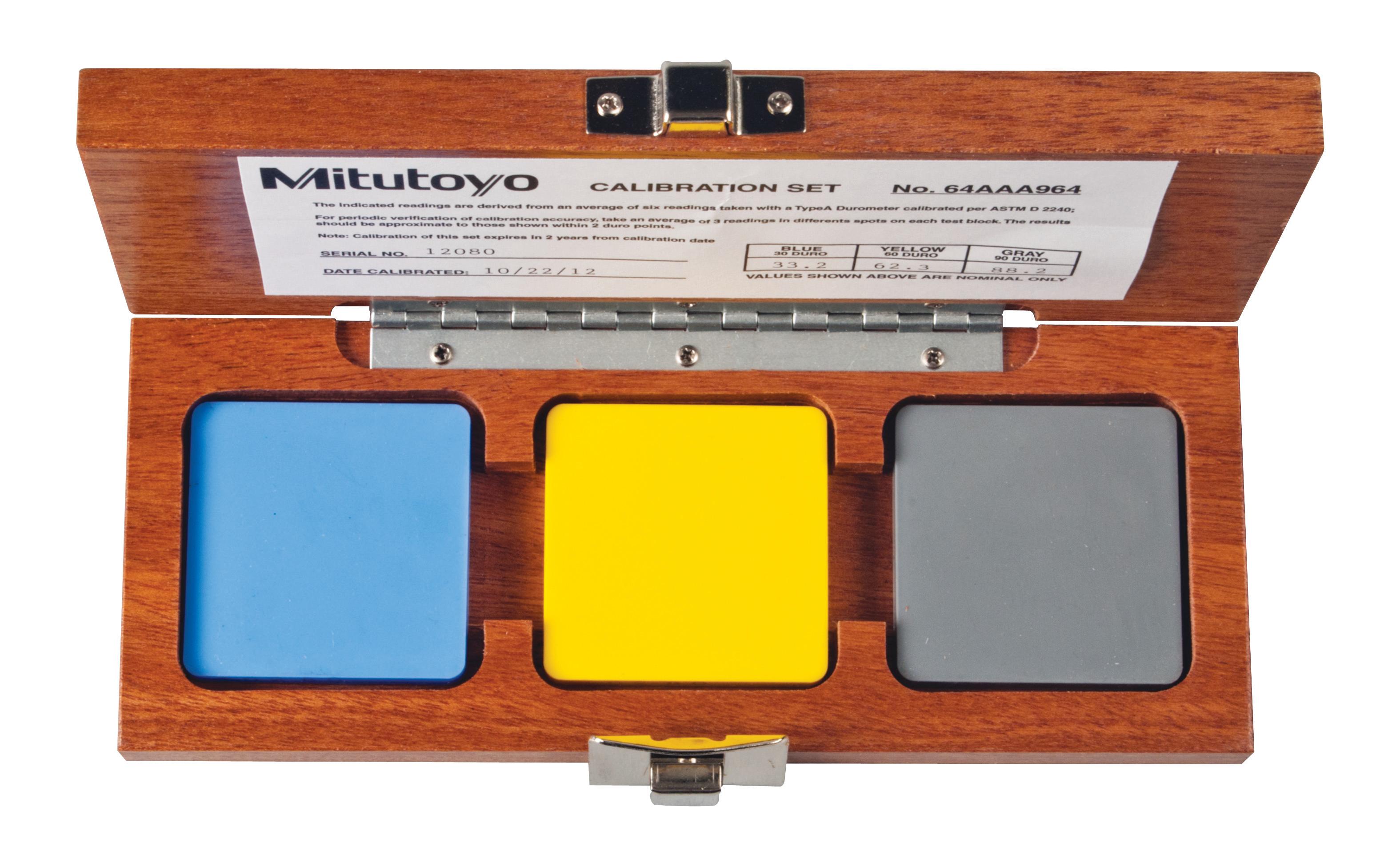 Mitutoyo, 64AAA964, DUROMETER TEST BLOCK SET(A)
