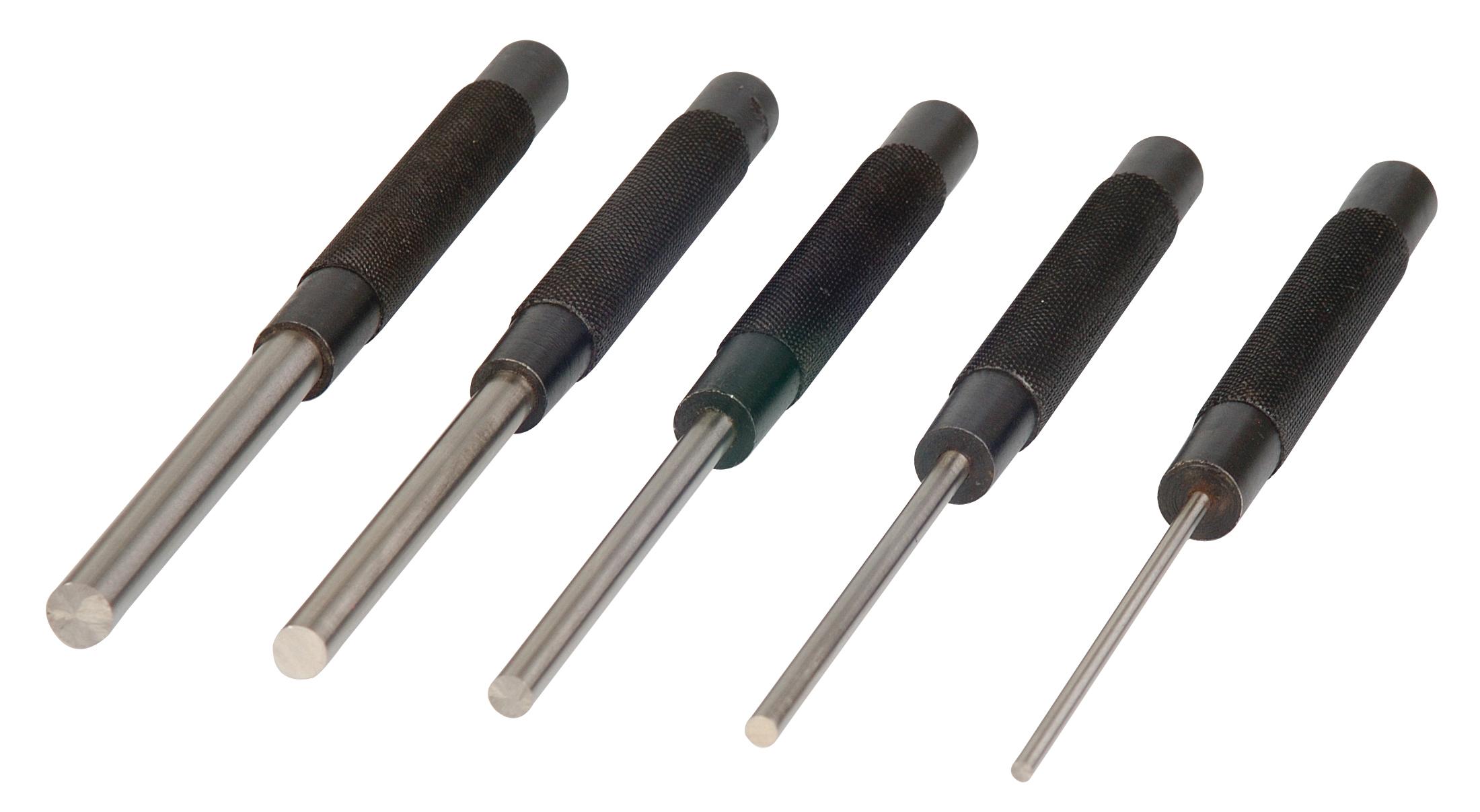 Mitutoyo, 985-118, DRIVE PIN PUNCH SET, XL, 5 PCS, 8 In