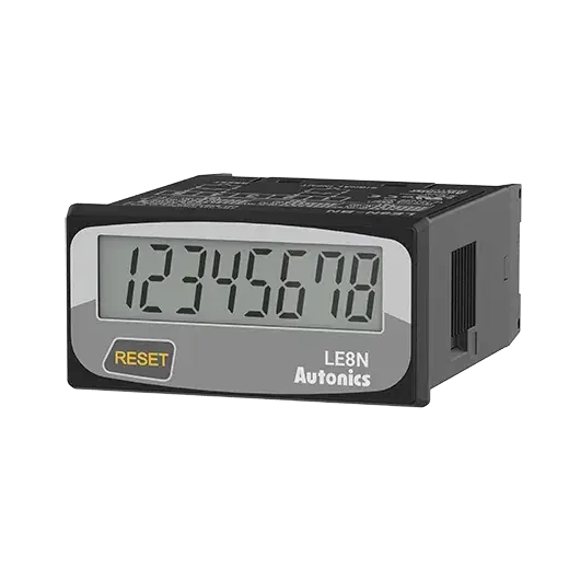 LE8N-BN - Compact 8-Digit LCD Digital Timers (Indicator Only)