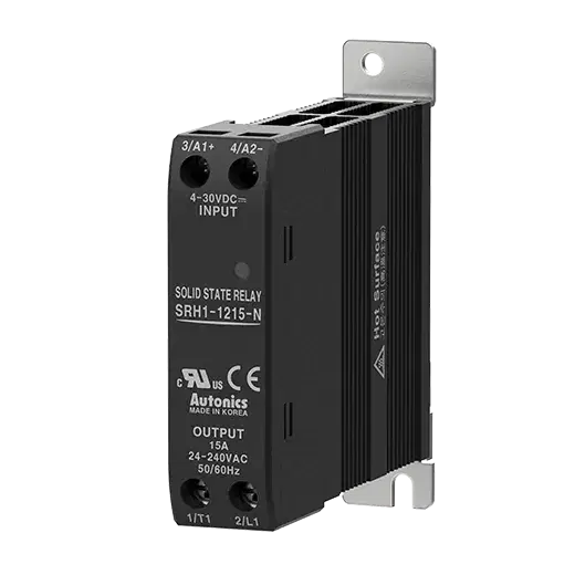 SRH1-1215-N - Single-Phase Solid State Relays (Integrated Heatsink, Top/Bottom Terminal Type)