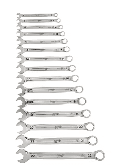48-22-9515 - Combination Wrench Set � 15 Piece Metric