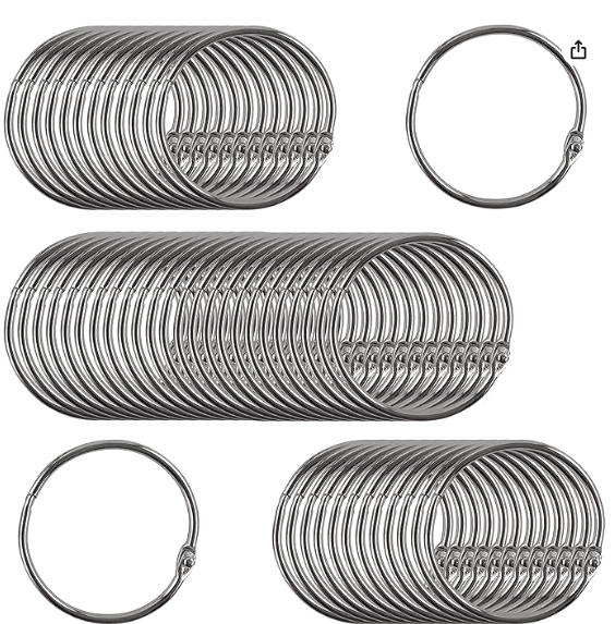 B06XB2GRSY - Book Rings � 2" Large (100 Pack)