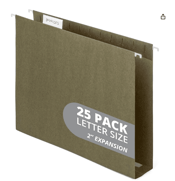 B078KQ7QH2 - Hanging File Folders � Green Letter Size