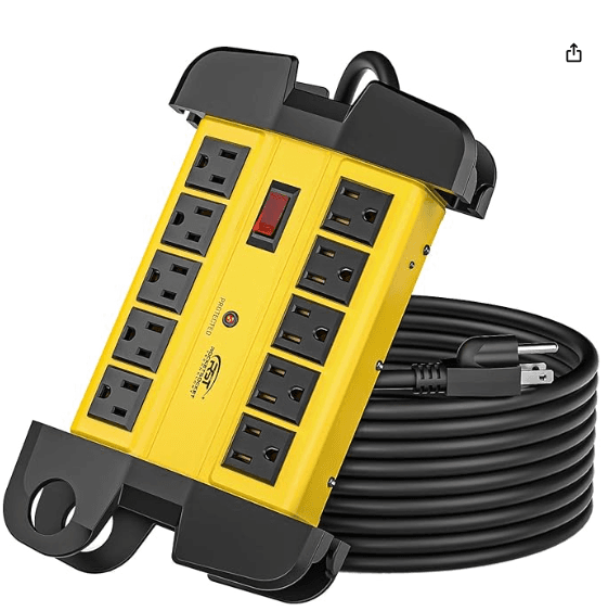 B07C1KXC61 - 10-Outlet Metal Power Strip � 15 ft
