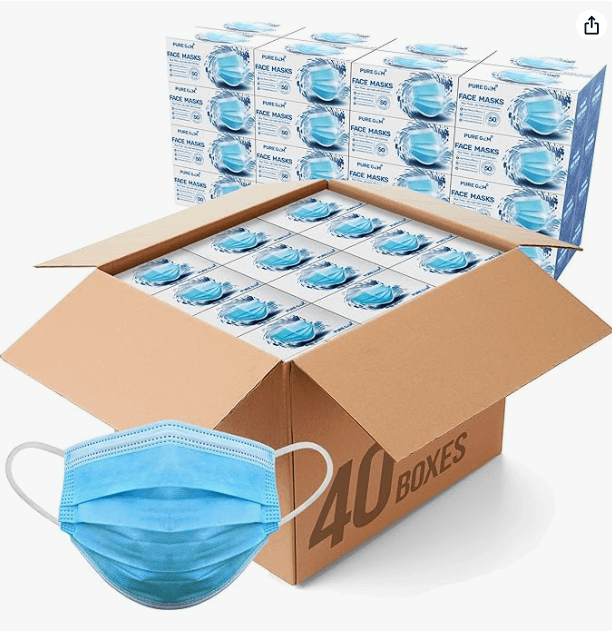 Kit2, ADULT SIZE, PLASTIC, BLUE, ASIN: B08BFHSL85, 3 PLY