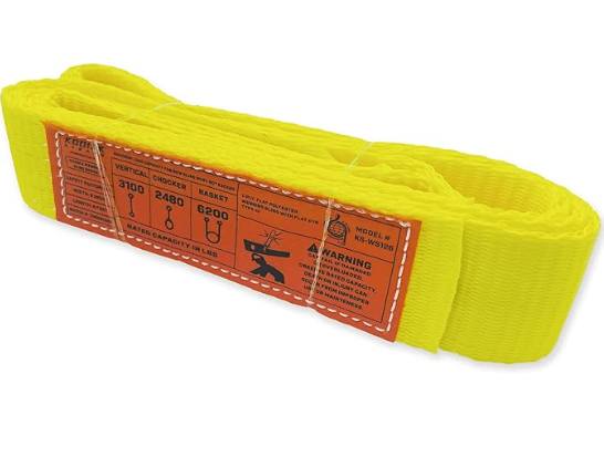B0CF21GLWM, VERTICAL 6200lbs,HITCH 4900lbs, YELLOW, 2 NCH, 6 FEET