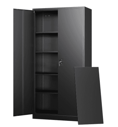 R694, Letaya, 18*36*72inch, Black, Metal, 75lbs, Key, ASIN: B0CV4VC6TF