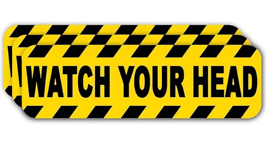 ED-WYS-001, 8*3inch, VINYL, WATCH YOUR HEAD, ASIN B0CYP8T3KY