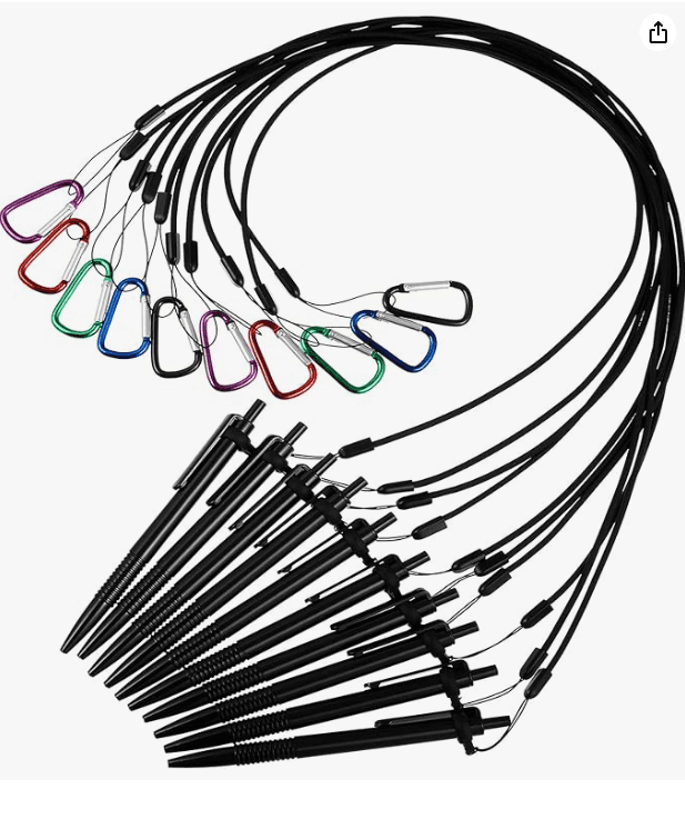 OB-220509-B, BLACK, PEN LEASH, ASIN B09ZV25B7Q