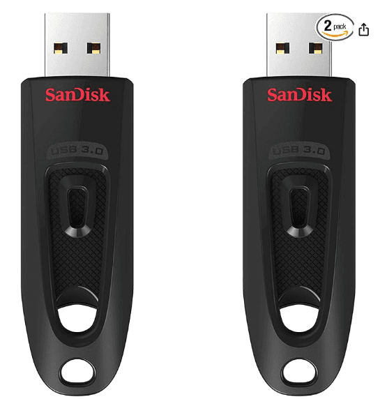 SDCZ48-064G-GAM462,  BLACK,  62 GB,  PC, MAC, PACK OF 2, USB 3.0, WIRTE SPEED 10X