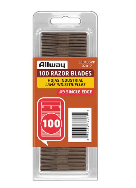 SEB100VP-DIB, 1.5 inch blade,  SINGLE EDGE RAZOR BLADE, CATALOG  301694, STEEL