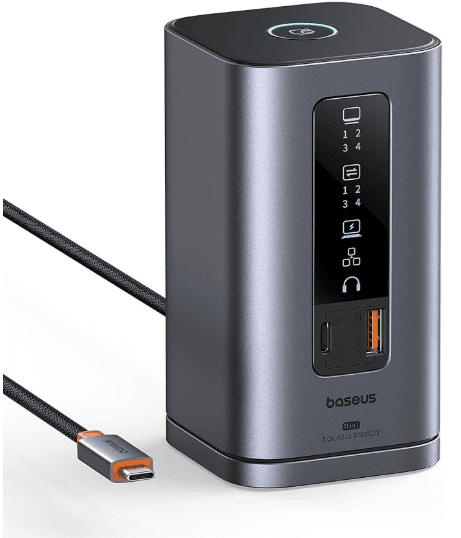 ASIN B0CYSKGWCL, 2.59"L x 2.59"W x 4.84"H, 10Gbps USB A/C Ports