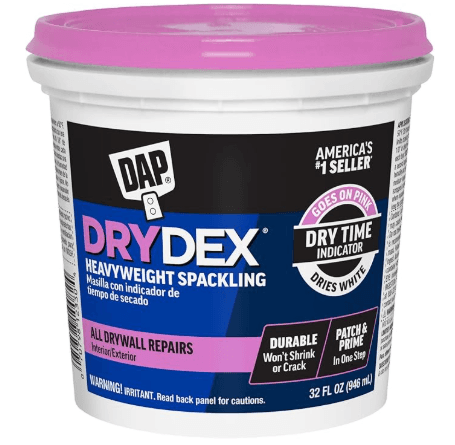 12330, Interior/Exterior Spackling, WHITE, ASIN B000BQPYJ0, 1 qt